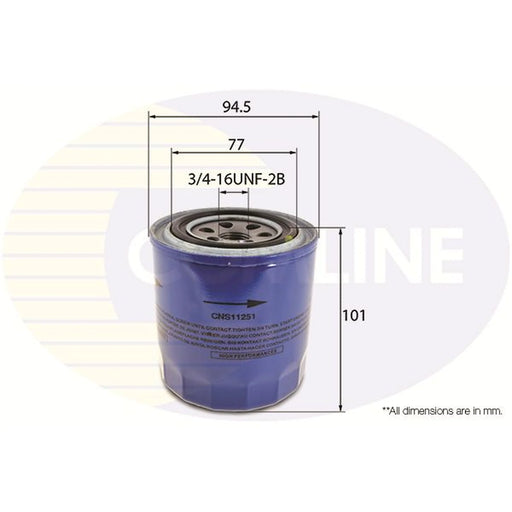 Comline Engine Oil Filter CNS11251