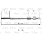 Valeo Diesel Engine Glow Plug 345162