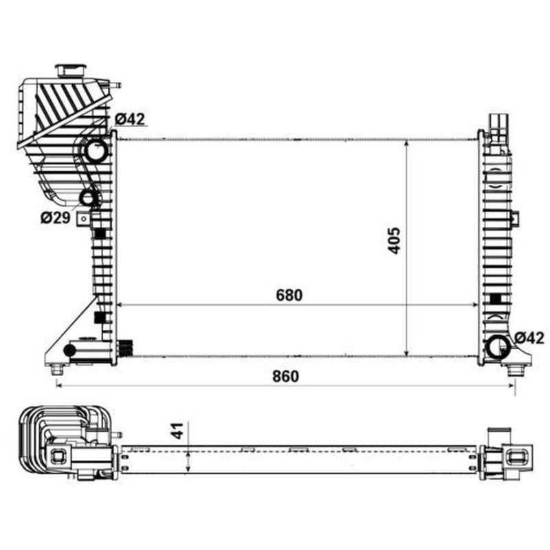 NRF Engine Radiator 55348A