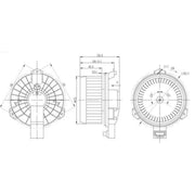 NRF Heater Blower Fan 34523