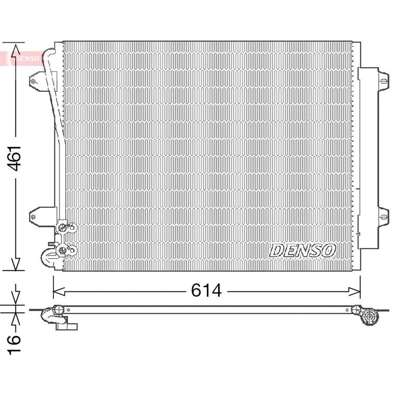 Denso Air Conditioning Condenser DCN32011