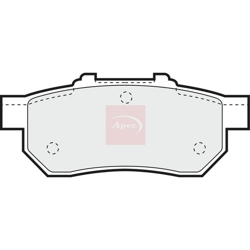 Apec Rear Brake Pad Set PAD811
