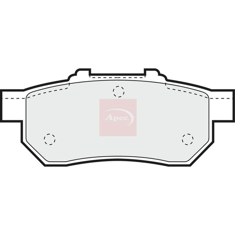 Apec Rear Brake Pad Set PAD811