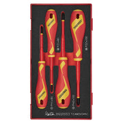 Teng Tools Insulated Screwdriver Set FOAM1 4 Pieces