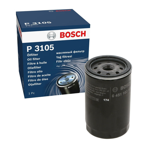 Genuine Bosch Car Oil Filter P3105 Fits Mercedes-Benz 190 E - 1.8 - 90-93 045110 Bosch  - Town Parts