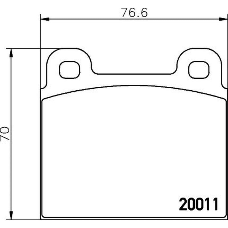 DON Front Brake Pad Set PCP1689