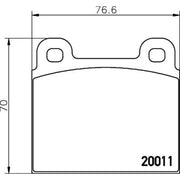 DON Front Brake Pad Set PCP1689