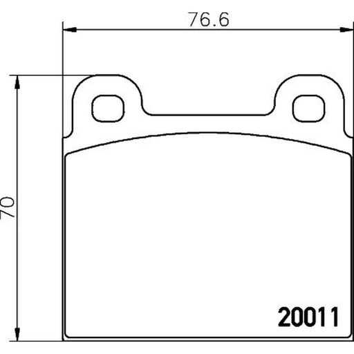 DON Front Brake Pad Set PCP1689