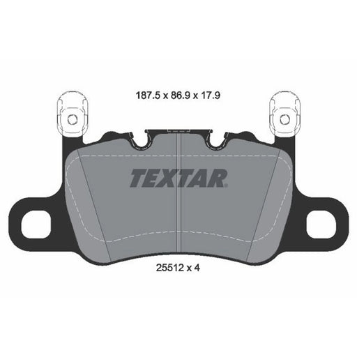 Textar Rear Brake Pad Set 2551205