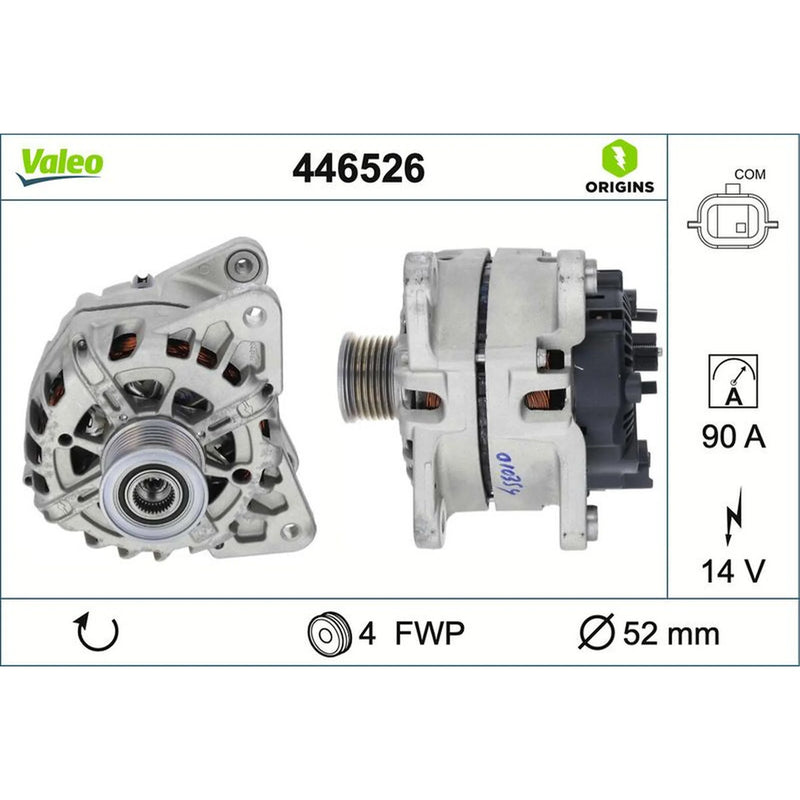 Valeo Car Alternator 12V 446526