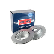 Borg & Beck 2 x Vented Rear Brake Discs BBD4467