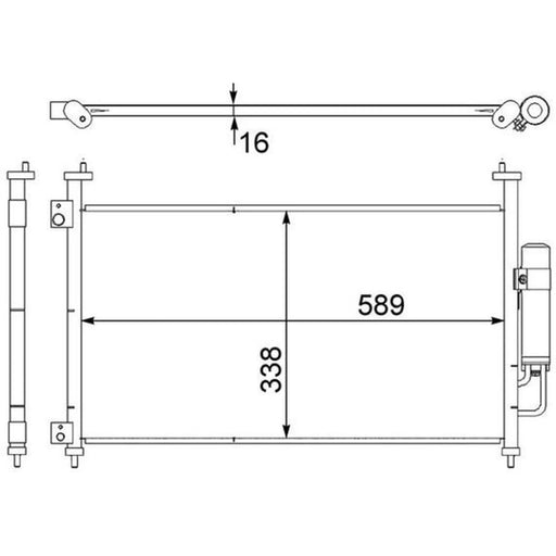 Mahle Air Conditioning Condenser AC 464 000S
