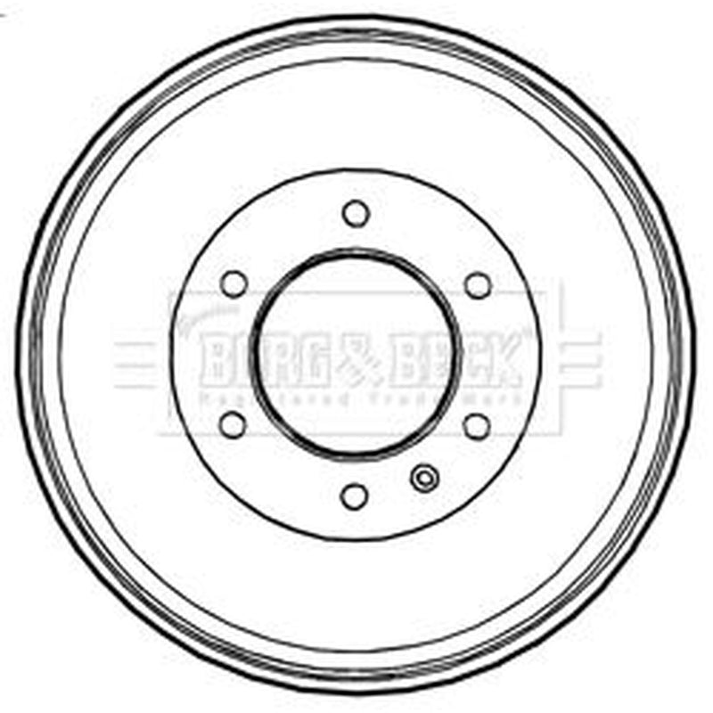 Borg & Beck Brake Drum Assembly Rear BBR7229