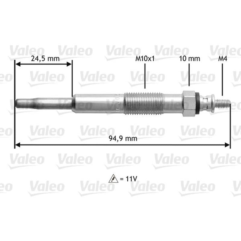 Valeo Diesel Engine Glow Plug 345110