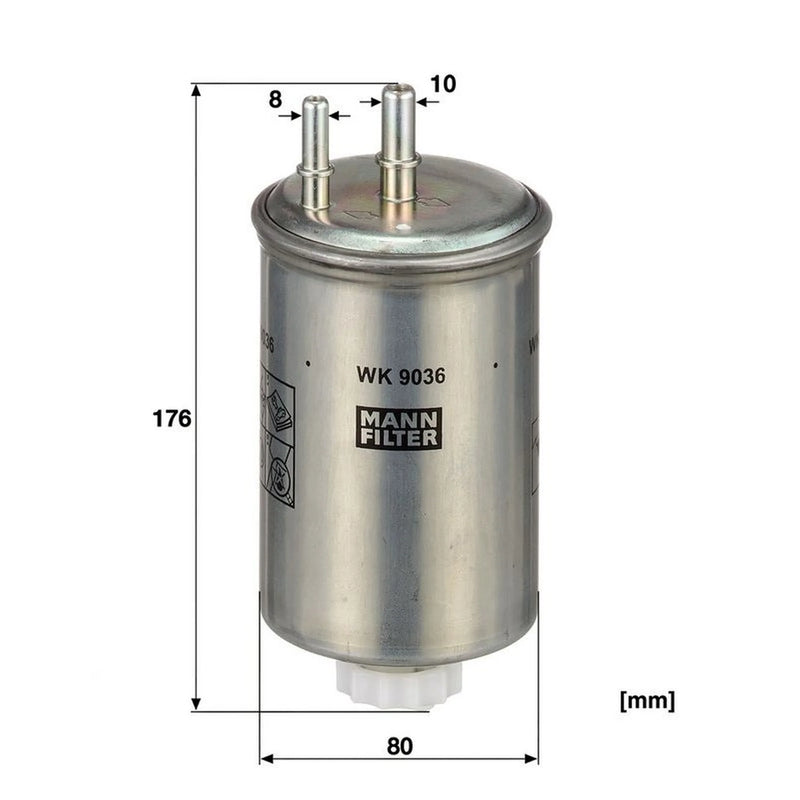 MANN-FILTER Fuel Filter Element WK 9036 OE 32007057 32007155 32007394 32020044