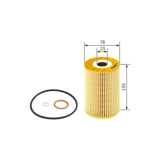 Bosch Cv Oil Filter P9647 (Hgv) Fits Mercedes-Benz T2-800 809D - 4.0 - 86-94 145 Bosch  - Town Parts