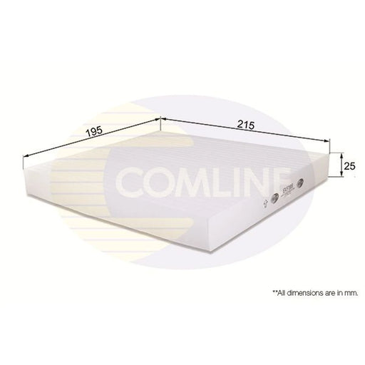 Comline Cabin Air Filter (Pollen Filter) EKF188