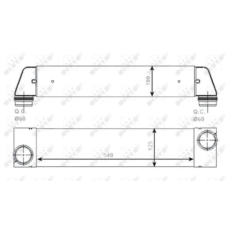 NRF Intercooler (Charge Air Cooler) 30528