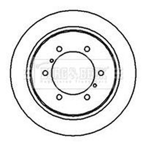 Borg & Beck 2 x Rear Brake Discs BBD5118