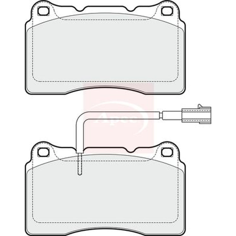 Apec Front Brake Pad Set PAD1747