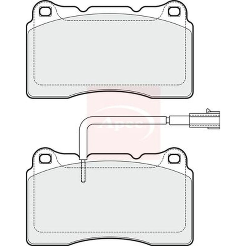 Apec Front Brake Pad Set PAD1747
