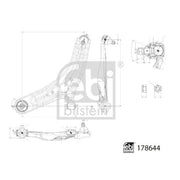 Febi Control/Trailing Arm Front Left 178644