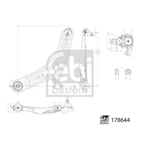 Febi Control/Trailing Arm Front Left 178644
