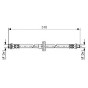 Bosch Brake Hydraulic Hose Line Front 1 987 476 056