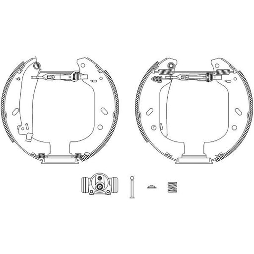 Mintex Brake Shoe Set Axle Kit MSP118