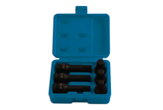 Laser Tools Spline Bit Set 1/2"D 6pc - PL