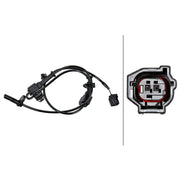 Hella ABS Wheel Speed Sensor Front Right 6PU 358 219-381