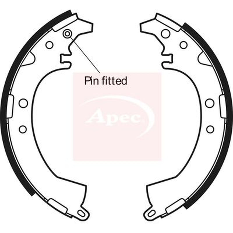 Apec Brake Shoe Set Axle Kit SHU604