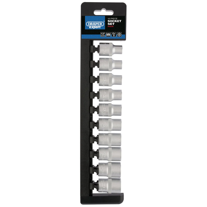 Draper Expert Metric Socket Set, Sq. Dr. (10 Piece)