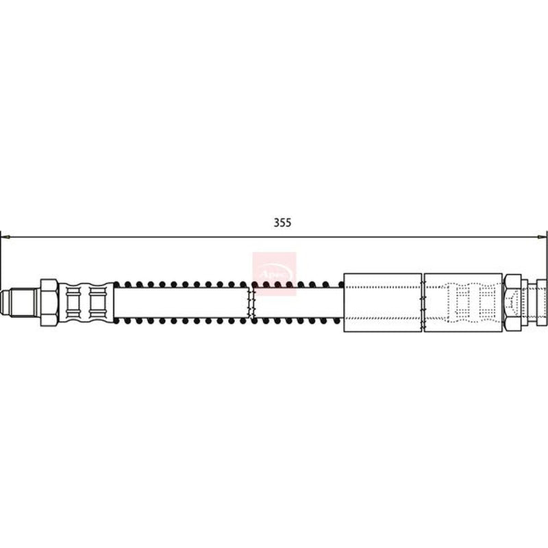 Apec Brake Hydraulic Hose Line Front HOS3230