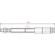 Apec Brake Hydraulic Hose Line Front HOS3230