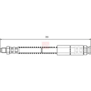Apec Brake Hydraulic Hose Line Front HOS3230