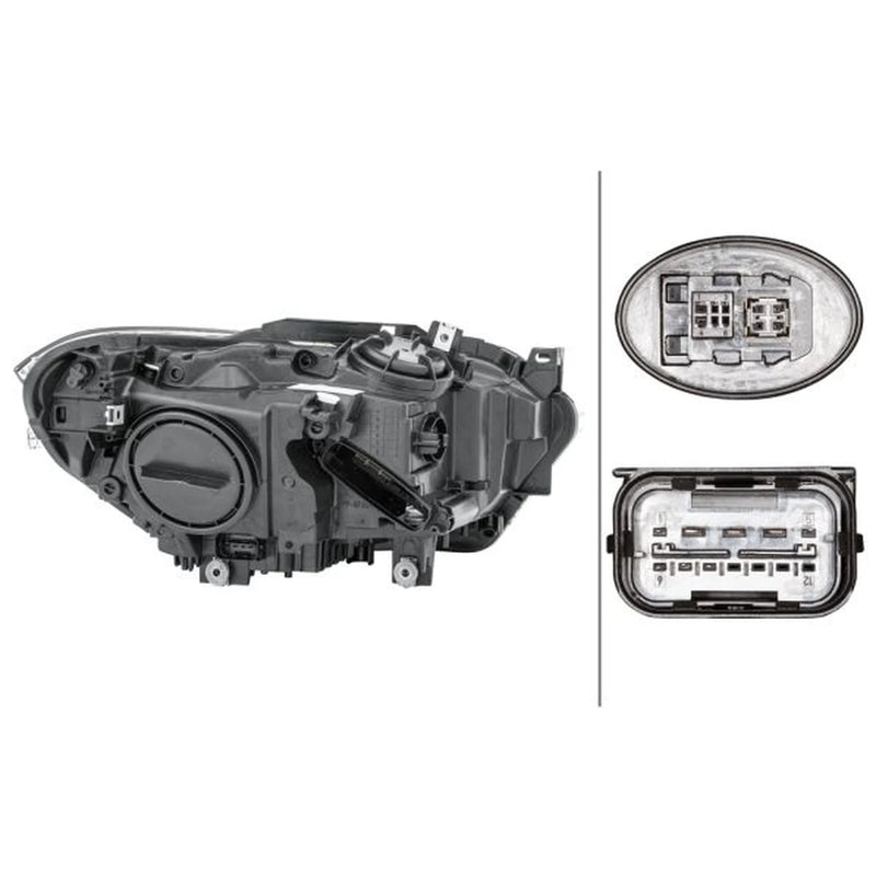 Hella Headlight Headlamp D1S (gas discharge tube) Left 1EL 010 741-551
