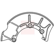 Apec Brake Disc Splash Guard Front Right ASG1044