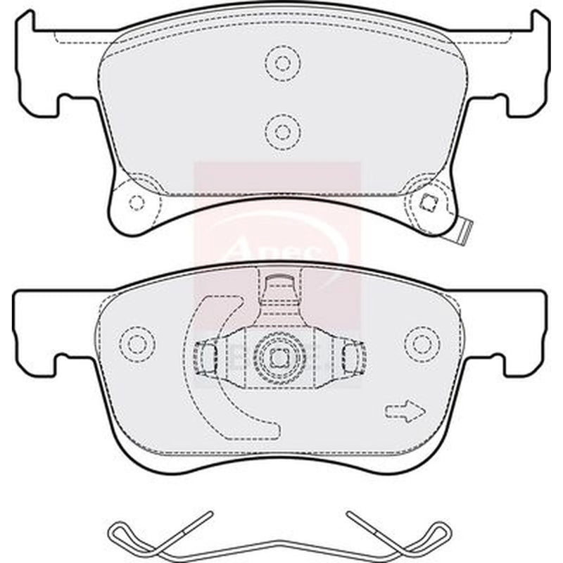 Apec Front Brake Pad Set PD3752
