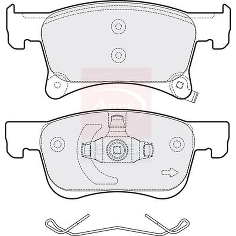 Apec Front Brake Pad Set PD3752