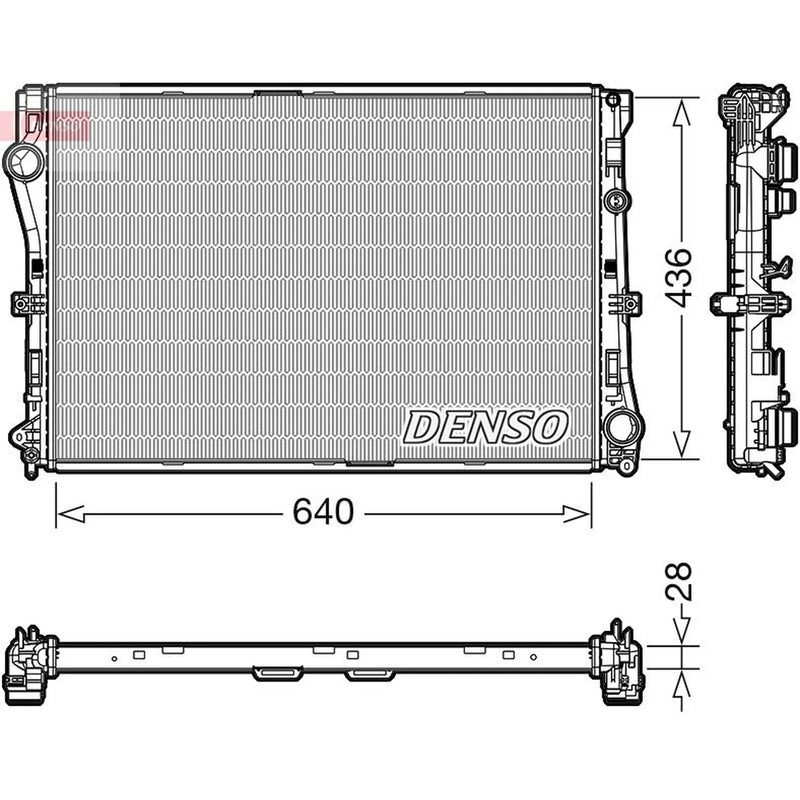 Denso Engine Radiator DRM17103
