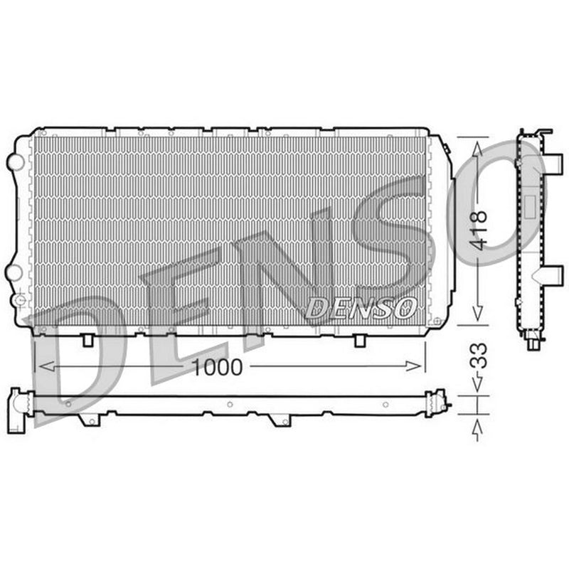 Denso Engine Radiator DRM09075