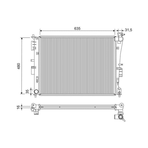Valeo Engine Radiator 701337