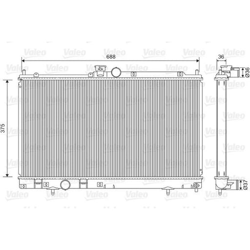 Valeo Engine Radiator 701560