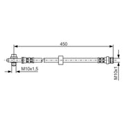 Bosch Brake Hydraulic Hose Line Front 1 987 476 648