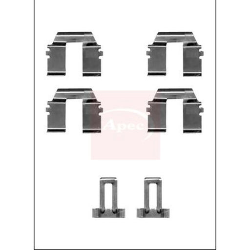 Apec Brake Pad Accessory Fitting Kit Rear KIT1390