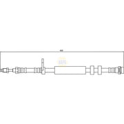 NAPA Brake Hydraulic Hose Line Front NBH1166