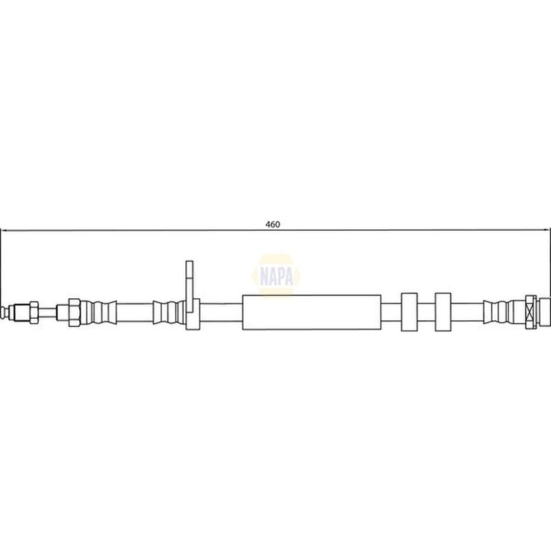 NAPA Brake Hydraulic Hose Line Front NBH1166
