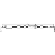 Juratek Brake Hydraulic Hose Line Front Left JBH1181L