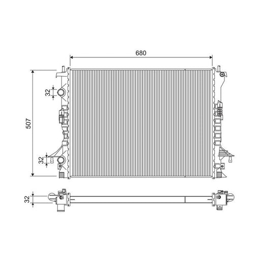 Valeo Engine Radiator 701240